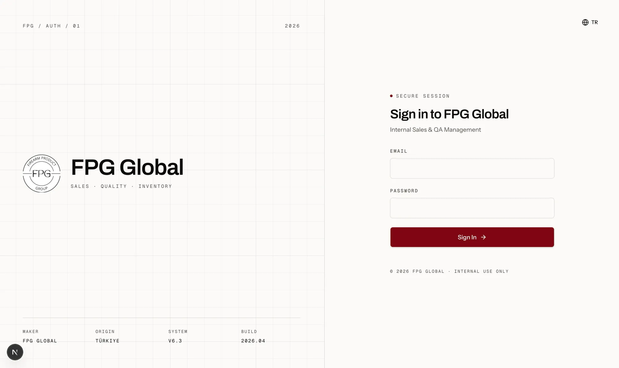 FPG Global — screen