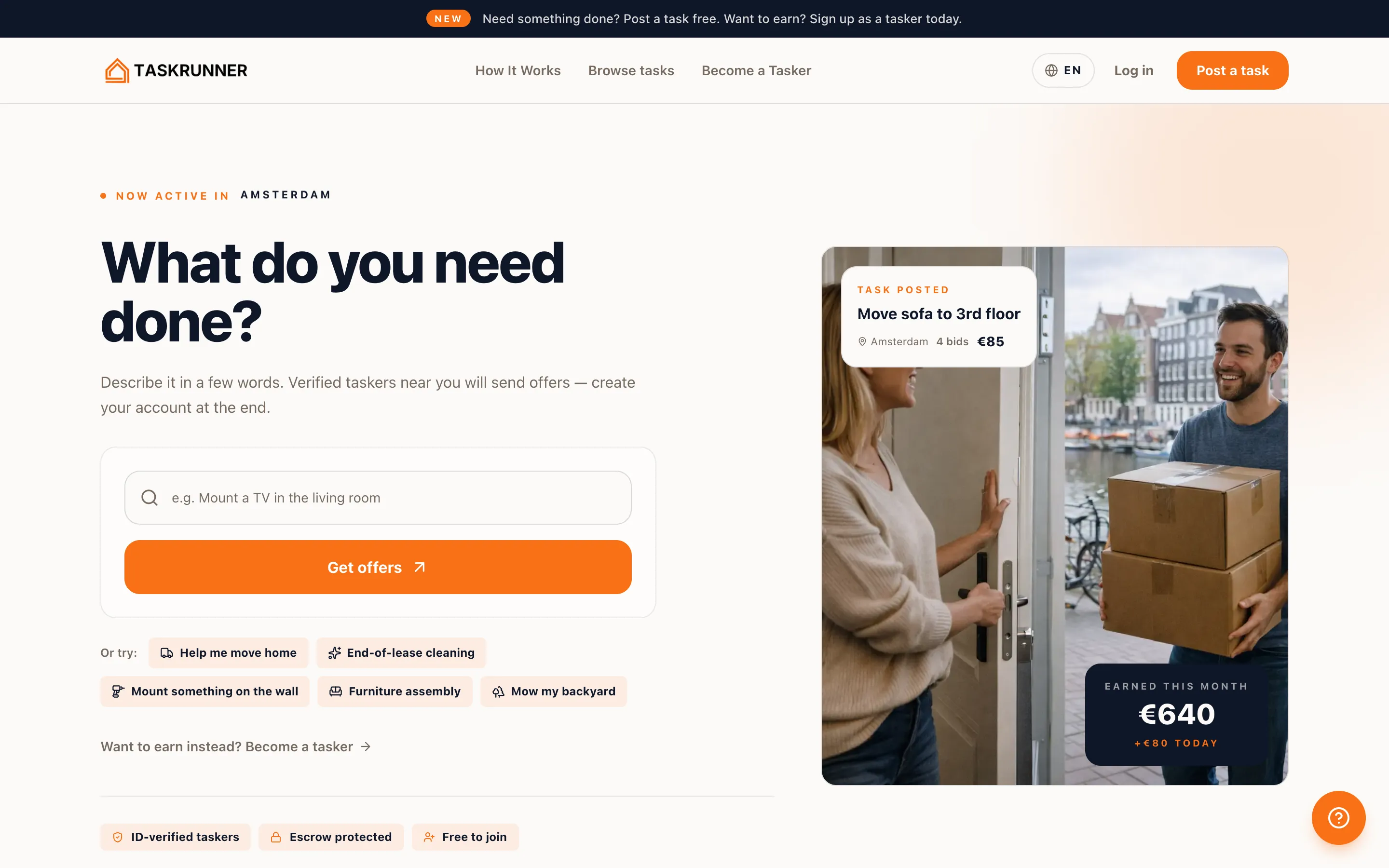 TaskRunner — Marketplace